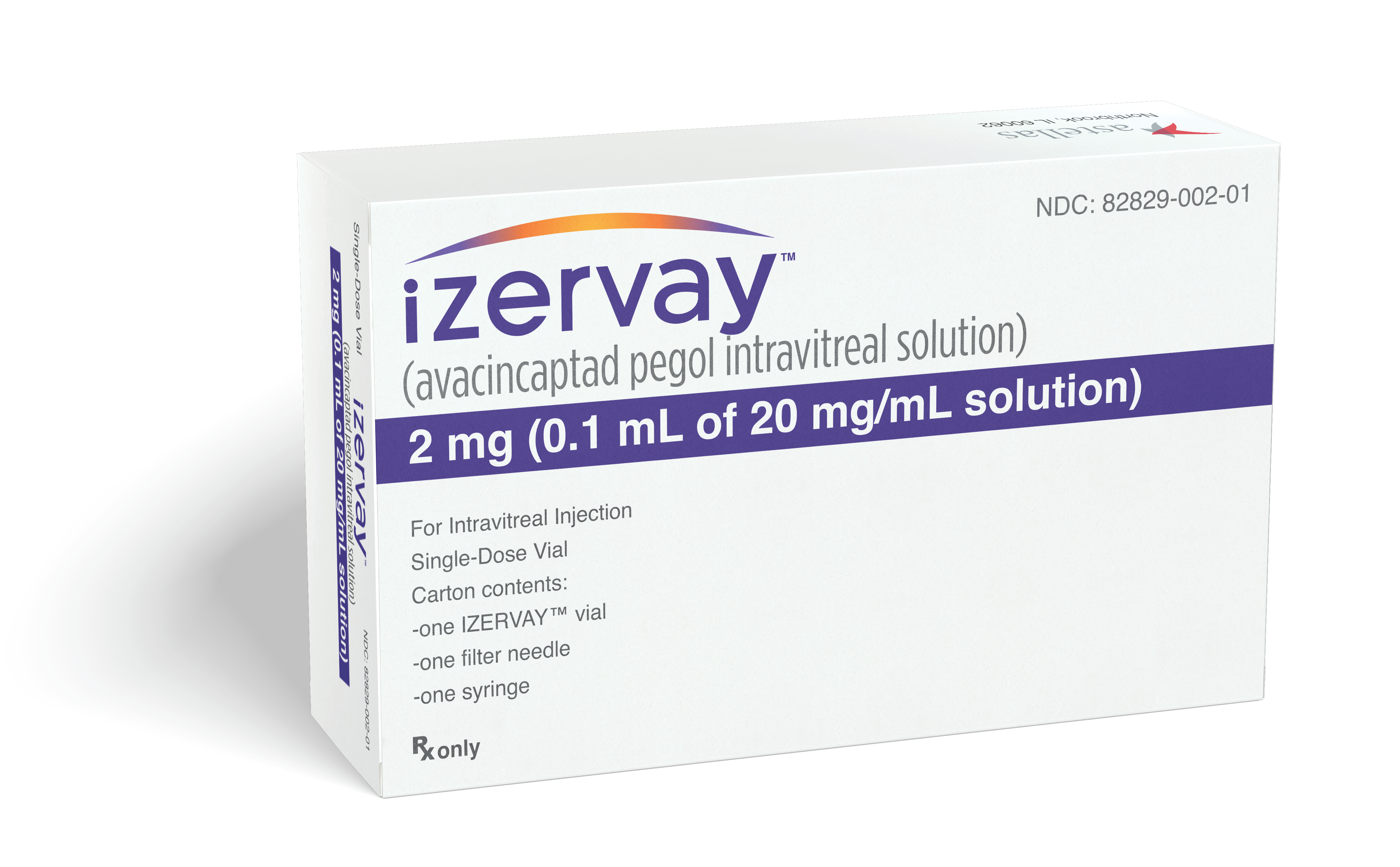 izervay avacincapted pegol intravitreal solution 2 mg comprehensive packaging